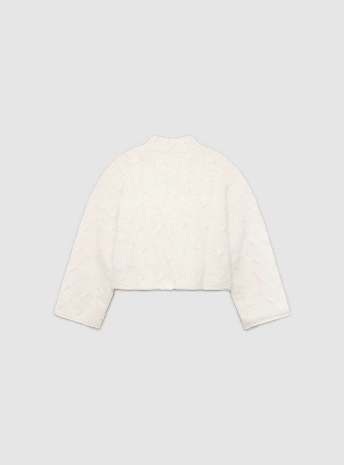 Jersey de punto trenzado con cuello alto