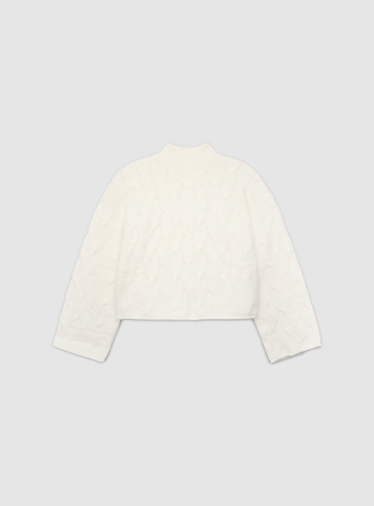 Jersey de punto trenzado con cuello alto