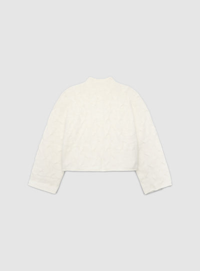 Jersey de punto trenzado con cuello alto